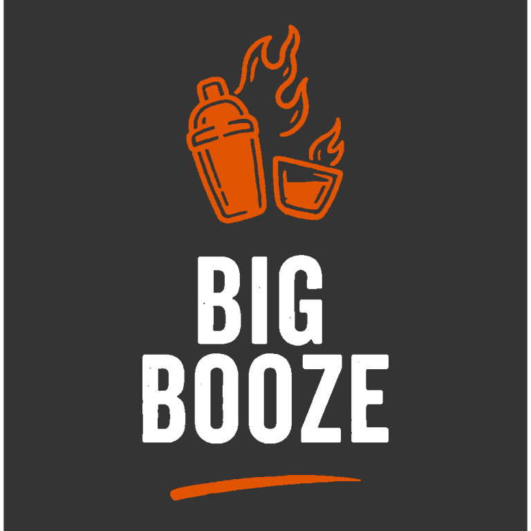 Produktlogo "Shaker on fire" für "Big Booze"